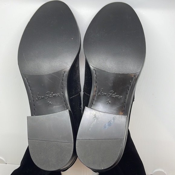 Sam Edelman over-the-knee black velvet boots - Picture 5 of 6